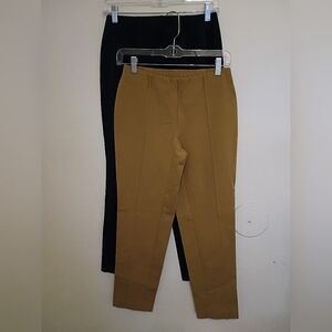 2 Pairs Of J.Jill Slim Leg Stretch Cropped Women's Pants Sz XS